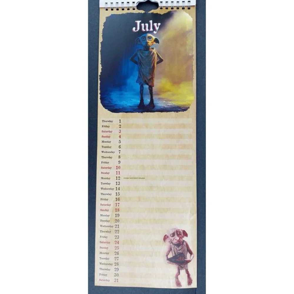 Harry Potter Long 2004 Wall Calendar From UK Vintage 16.5